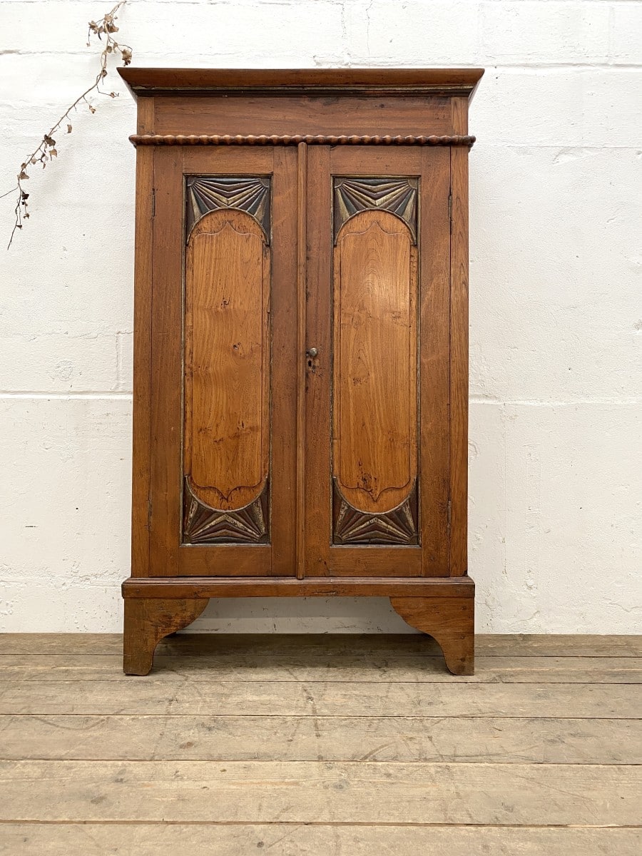 Anglo Burmese fruitwood cupboard | Vintage Interior Design | Smudge Online