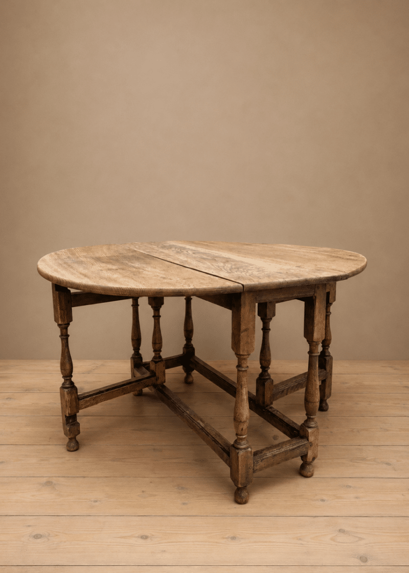 Victorian oak gateleg dining table