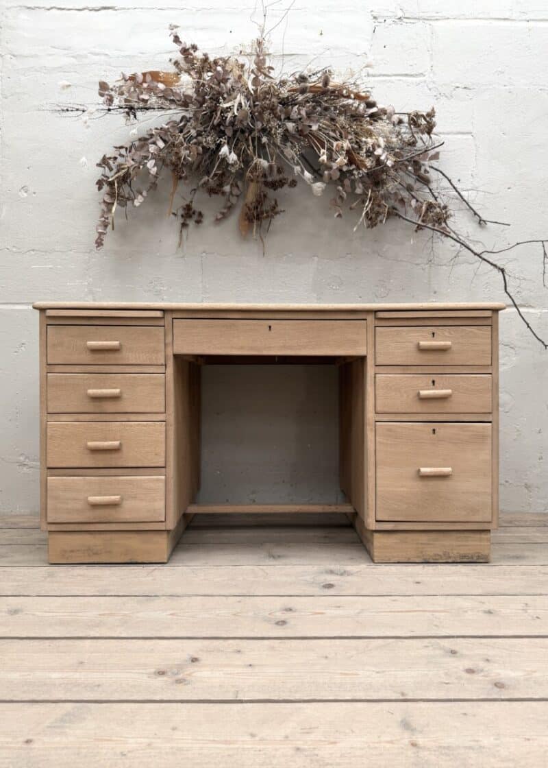 Mid century oak desk