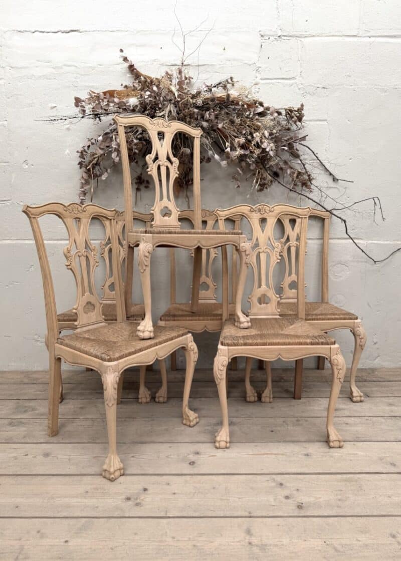 French Louis XV dining chairs