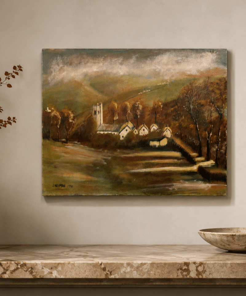 Country landscape oil on canvas