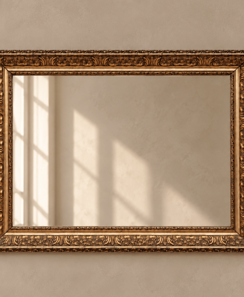 Victorian gilt mirror