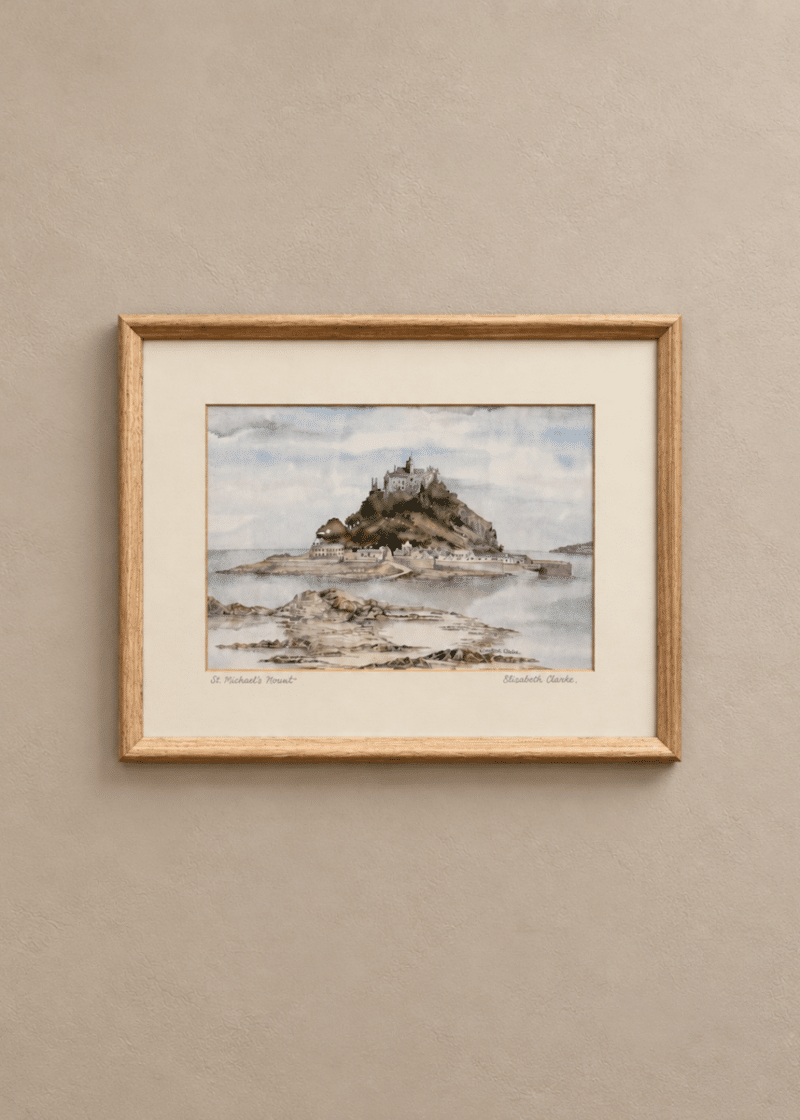 St Michael’s Mount watercolour print