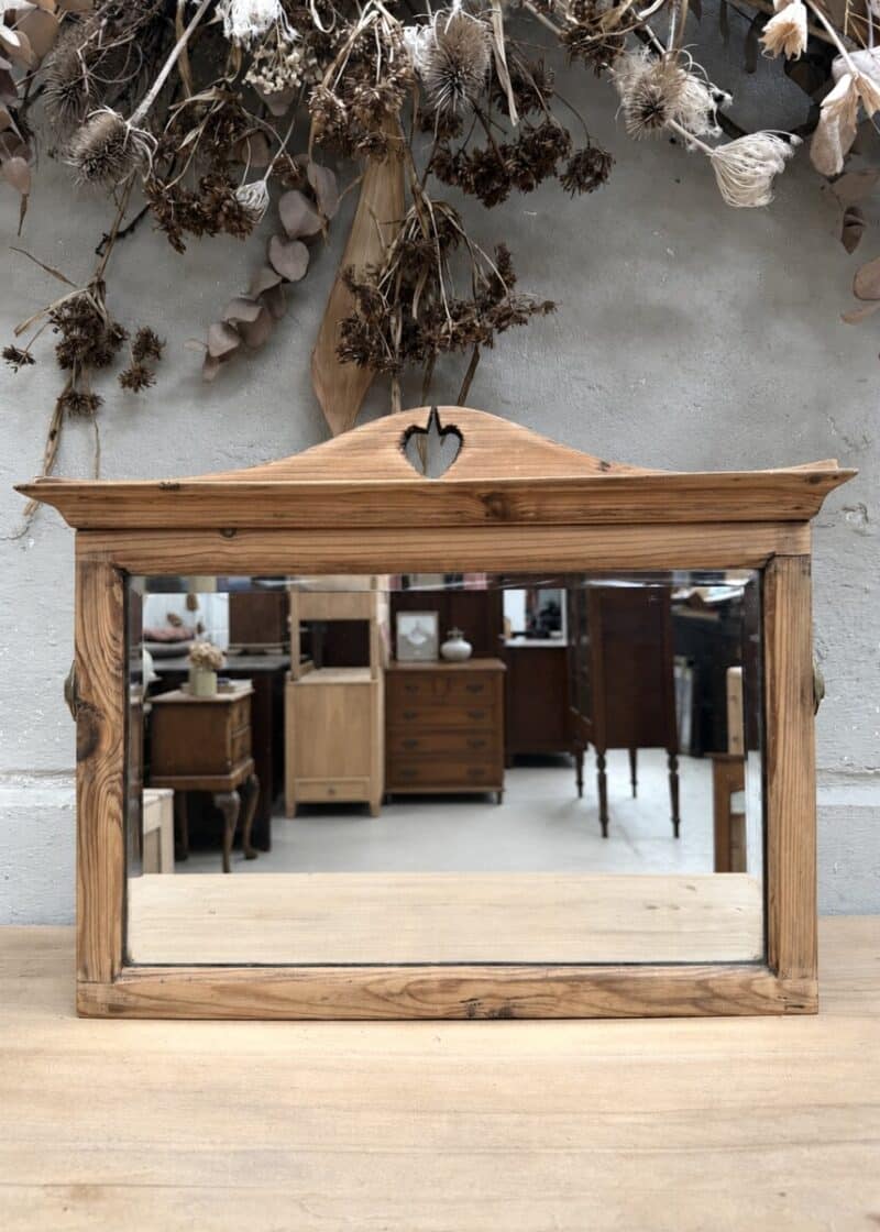 Pine wall mirror