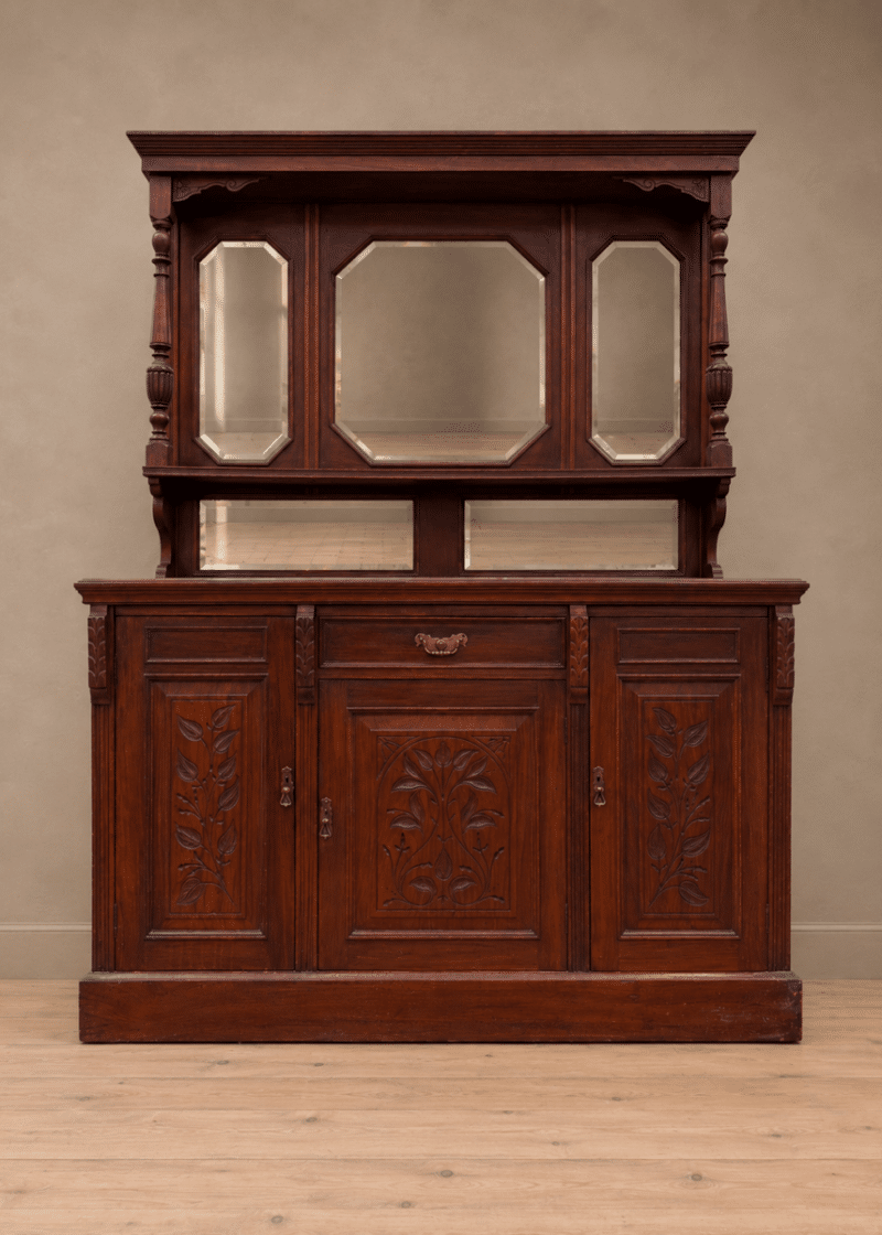 Art Nouveau mirror back sideboard