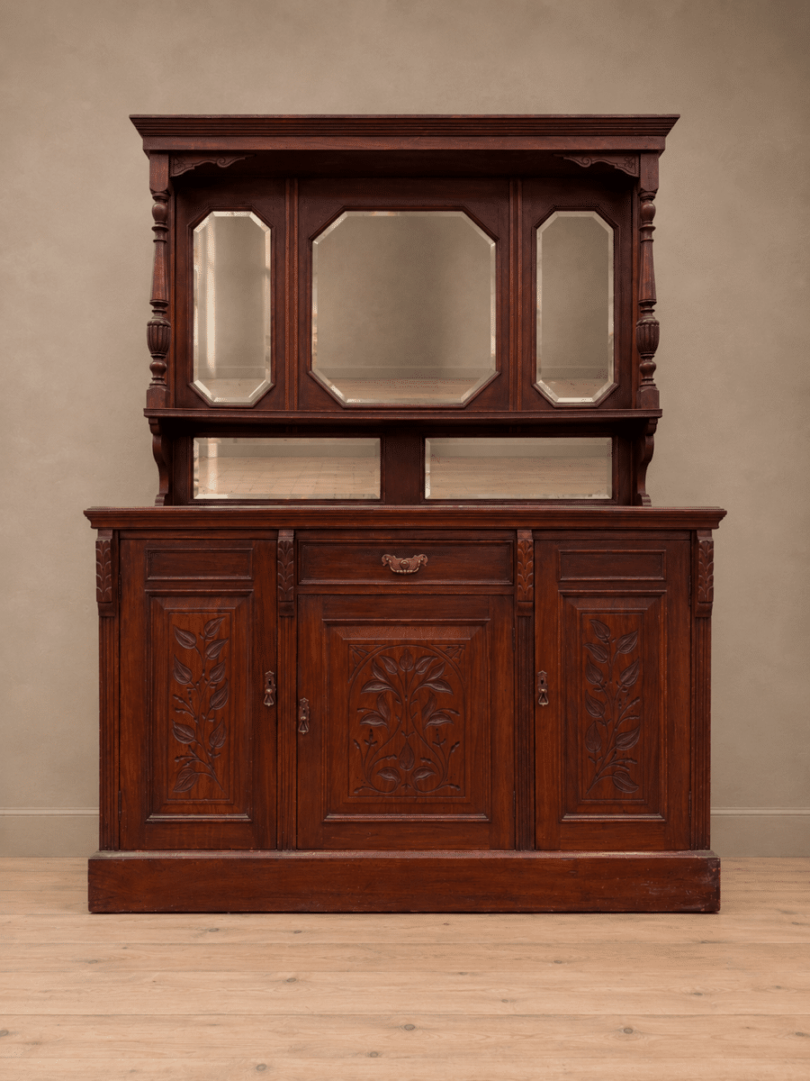 Art Nouveau mirror back sideboard