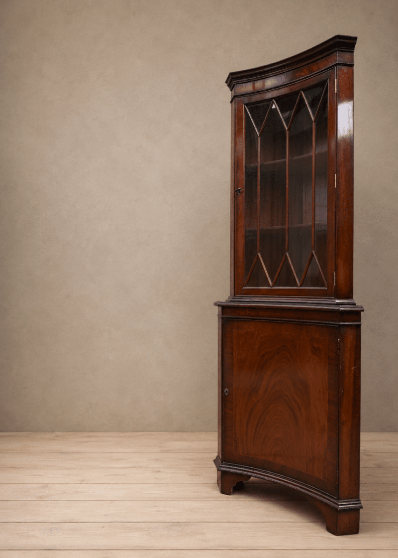 Mahogany corner cabinet