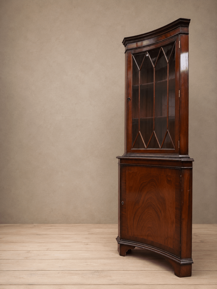 Mahogany corner cabinet