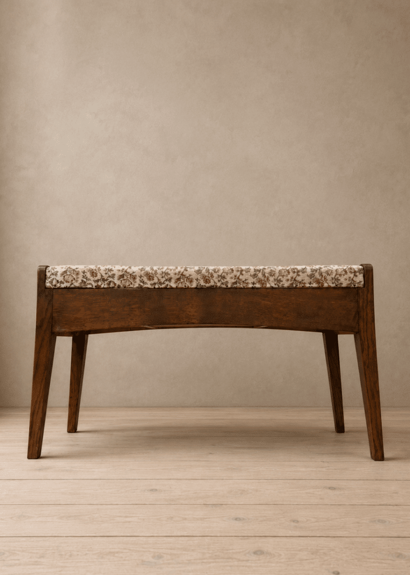 Oak piano duet stool
