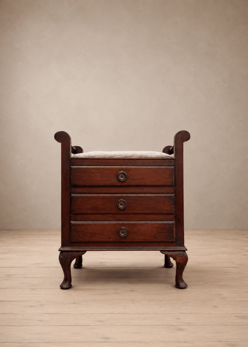 Mahogany piano stool
