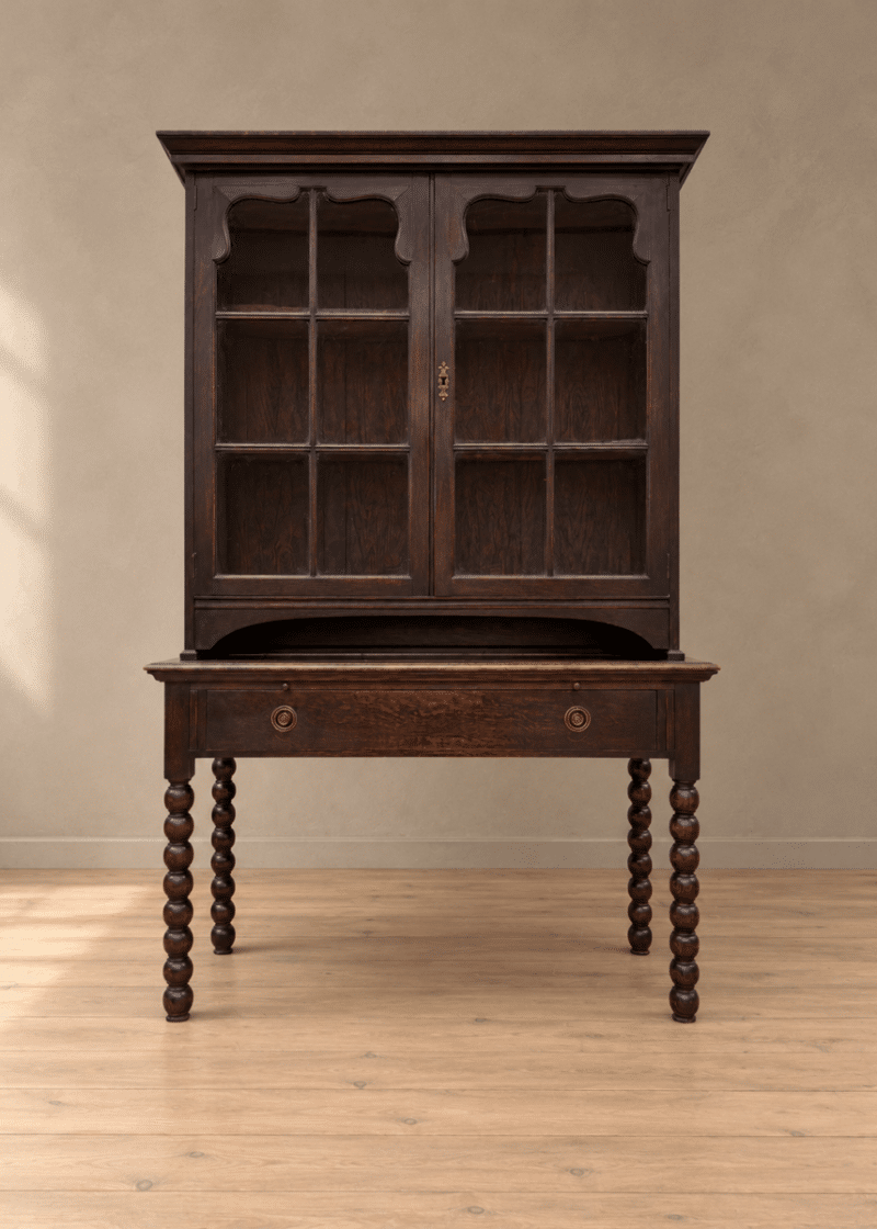 Jacobean oak cabinet