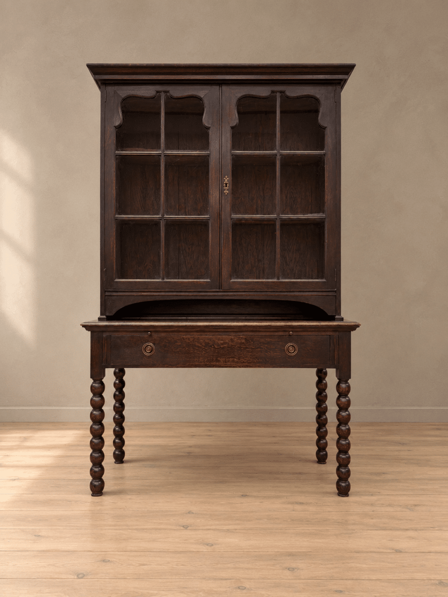 Jacobean oak cabinet