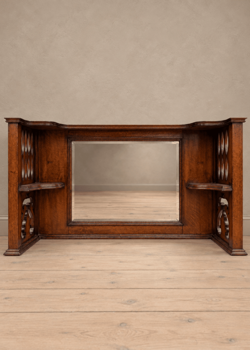 Arts and crafts overmantel mirror