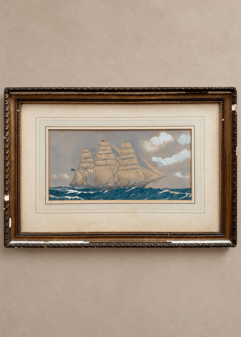 Ship in rough seas